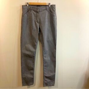 BETTY BARCLAY SZ 12 For Elements Grey Blinged Pockets Jeans Style Pants Trousers